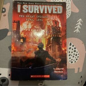 Scholastic Red & Black Fiery Book Back Cover